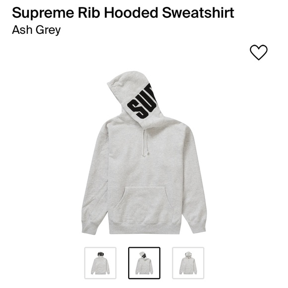 Supreme | Shirts | Supreme Rib Hooded Sweatshirt | Poshmark